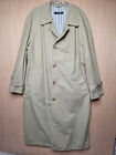 Brooks Brothers Vintage Trench Coat Mens 42R Khaki Beige Single Breasted Zoot