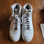 Nike Air Force 1 High Top Sneakers Triple White 315121-115 Mens Size 10