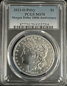 2021 o Privy Morgan Silver Dollar PCGS MS70 w/ Original Mint Packaging