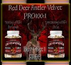 Professionally Concentrated 100:1 3000mg x100 New Zealand RED Deer Antler Velvet