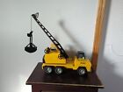 Vintage Nylint Toy Crane Truck Yellow Equipment Shovel Die Cast Steel