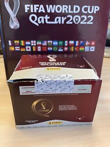 FIFA World Cup Qatar 2022 Panini Box Of 104 Packets 520 Stickers Hardcover Album