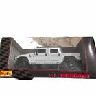 Maisto Hummer Soft Top 4x4 1:18 Scale Diecast Model Truck Military Humvee White