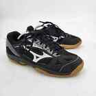 Mizuno Cyclone Speed 2 Black Silver Womens Size 8 Volleyball Shoes