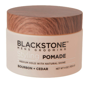 Blackstone Men's Grooming Hair Care Styling Pomade Bourbon + Cedar