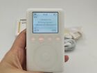Apple ipod Classic Photo 3th Gen White Works Great New Battery Good Condition