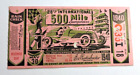 Indy 500 1940 Ticket