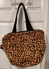 NWT Sprigs Faux Fur Tote with removable guitar strap - Leopard Print