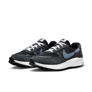 Nike WAFFLE NAV Men's White Noir FJ4195-001 Running Sneakers Shoes