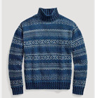 RRL Ralph Lauren Cotton Blend Fair Isle Nautical Inspired Sweater-MEN- S