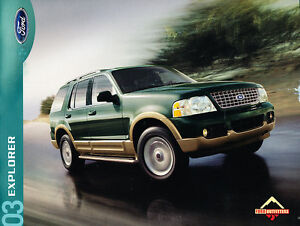 2003 Ford Explorer 26-page Original Sales Brochure - Green label