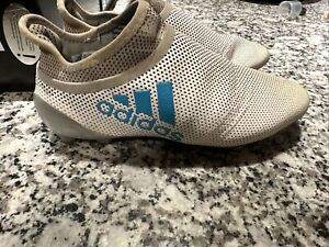 Adidas Laceless Cleats X 17+ Pure speed FG White Size 6.5