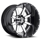 24 Inch Chrome Black Wheels Rim Fuel Maverick D260 D26024609845 6 Lug 24x16 -100