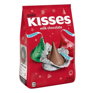 HERSHEY'S, KISSES, Milk Chocolate, Candy, Christmas, 34.1 oz, Bulk Bag