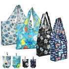 4 Pack Reusable Grocery Bags Foldable Machine Washable Shopping Bags Large Totes