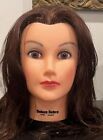 Burmax Deluxe Debra Cosmetology Mannequin Head 100% Real Human Hair