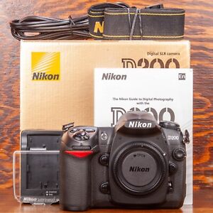 Nikon D200 10.2MP Digital SLR Camera Body Only Tested Working W Box & More