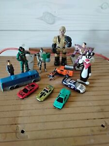 Toys lot Action figures, cars, Sylvester pen, Bengals truck, Hasbro Wallace