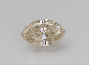 0.22 Carat Top Top Light Brown SI2 Marquise Natural Diamond 5.05X3.13m SEE VIDEO