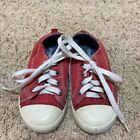Vintage Oshkosh toddler shoes sneakers lace up red denim