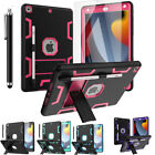 For Apple iPad 9th/8th/7th/6th Gen Stand Case Cover Shockproof Heavy Duty Rubber