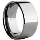 Tungsten Carbide Wide Wedding Band Men's Ring Comfort Fit, 12MM