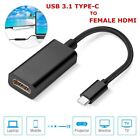 USB-C Type C To HDMI Adapter USB 3.1 Cable For MHL Android Phone Tablet Black
