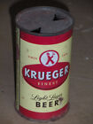 Rare Krueger Light Lager Flat Top Beer Can Newark New Jersey