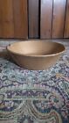 New ListingAntique Early Country Stoneware Yellowware Worn Stained Crock Bowl 9.75