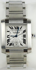 Cartier Tank Francaise 2302 Silver Dial Stainless Steel Quartz Wrist Watch B6634