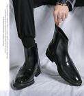 Men's British Formal Business Casual Pointed Toe  Zip UP Dress Ankle Boots Party