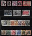 GERMANY 1905 USED SET OF 22 STAMPS THE 5 MARK IS MINT ORIGINAL GUM HINGED