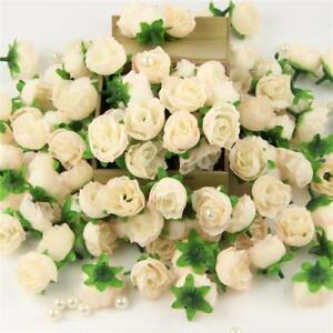 100X 500X Roses Heads Artificial Flowers Silk Bulk Party Wedding Garland Decor