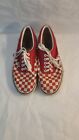VANS Low Top Shoes Men’s Size: 11 Red & White Checkered