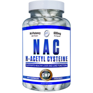 N-ACETYL-L-CYSTEINE 600 mg 100 Capsules NAC Hi Tech nonGMO USP Grade USA 🇺🇸