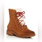 Sorel Phoenix Shearling Waterproof Suede Ankle Winter Boots size 7.5 $210