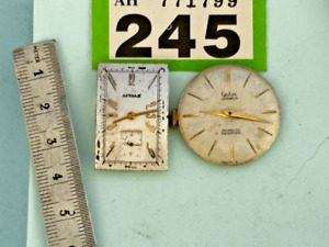 Watchmakers lot 2 Vintage AUDAX watch movements both  tick Oblong Audax Movement