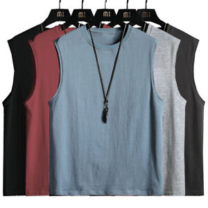 Men Vest Fitness Muscle Tank Tops Sleeveless Workout Gym Sports T Shirt Pullove