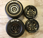 1/10 Traxxas 2wd Drag Slash Mickey Thompson Tires 12mm Weld Black Chrome Wheels
