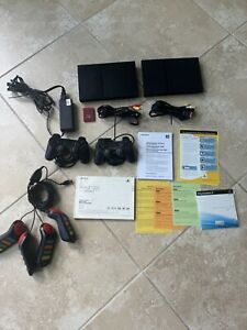 Sony Playstation 2 consoles (2 units) slim bundle-FOR PARTS