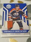 Adam Graves 2013-14 Totally Certified Prime Blue Jersey Patch 13/50 Oilers