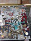 Junk Drawer Lot Mix Vintage Medals Jewelry Coins Watch Tokens and More Q2E1