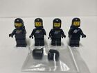 4 Lego Black Spaceman Minifigures Classic Space Vintage 6985 6891 6971 6702 6928