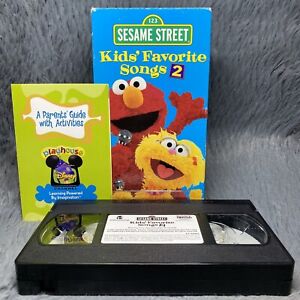 Sesame Street Kids' Favorite Songs 2 VHS Tape 2001 Sony Wonder Elmo Kevin Clash