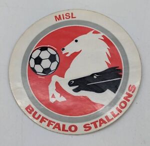 Vtg MISL Buffalo NY Stallions Unused Sticker Decal Soccer