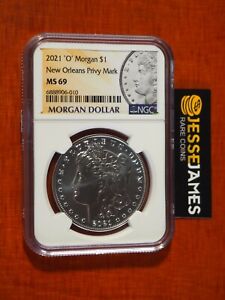 New Listing2021 $1 O PRIVY SILVER MORGAN DOLLAR NGC MS69 NEW ORLEANS