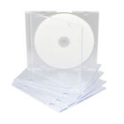 50 Pack Clear CD Jewel Case Sleeves Slim PP DVD Disc Storage Cover Clear Tray