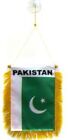Pakistan MINI BANNER FLAG GREAT FOR CAR & HOME WINDOW MIRROR HANGING 2 SIDE