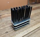 New Listing28pc Center Punch Transfer Punch Set Steel Machinist Tool Set & Metal Stand ☆US