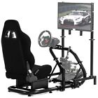 Dardoo G920 Racing Sim Cockpit with Monitor Stand Seat Fit Logitech Thrustmaster